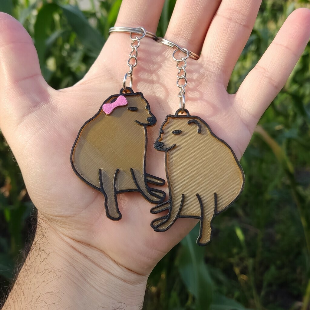 3D-gedruckter Cheems-Schlüsselanhänger 3D-printed Cheems Keychain