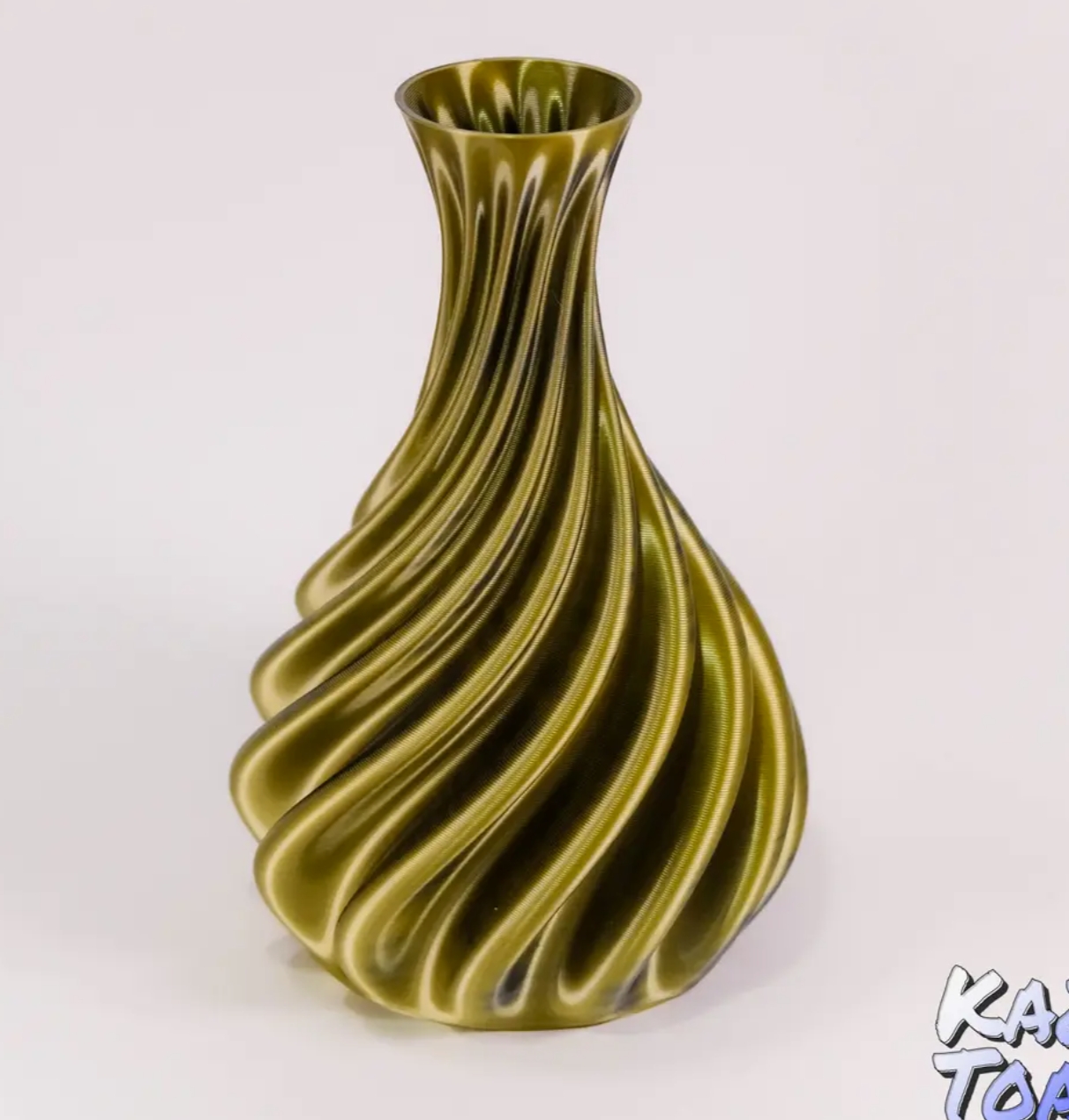 3D-gedruckte Spiralvase 3D-printed Spiral Vase
