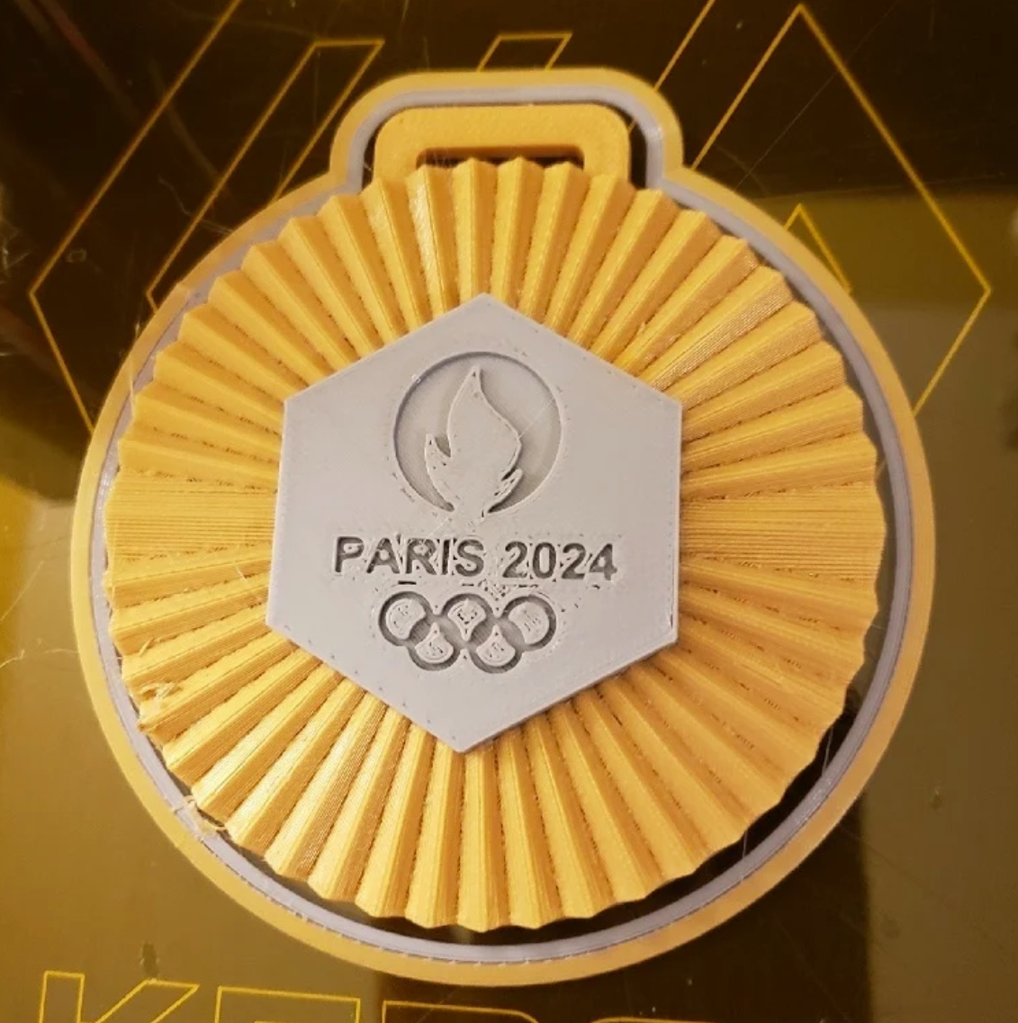 Medaillen der Olympischen Sommerspiele 2024 in Paris 3D-Modell Paris Summer Olympic 2024 Medals 3D Model