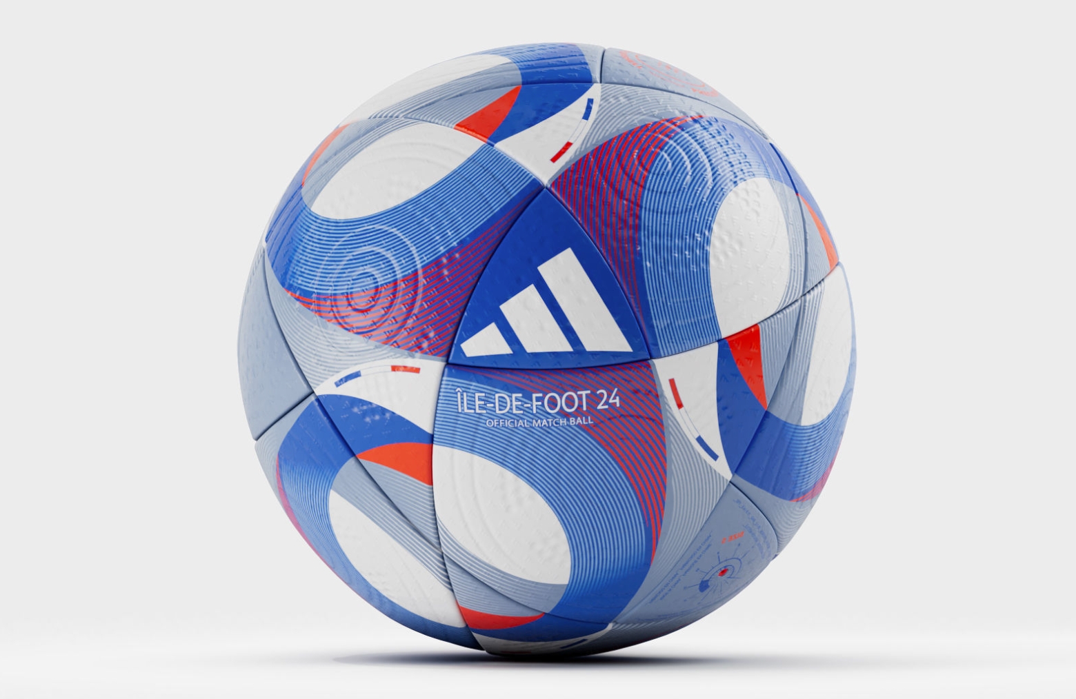 Offizieller Fußball der Olympischen Spiele 2024, 3D-Modell Olympics 2024 Official Soccer Ball 3D Model