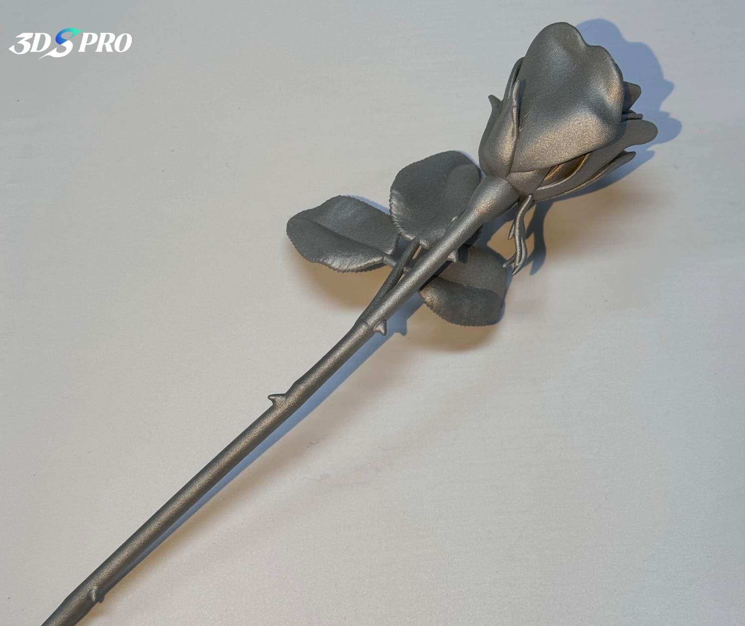 3D-gedrucktes Metall Rose_Aluminium alsi10mg 3d printed metal rose_aluminum alsi10mg