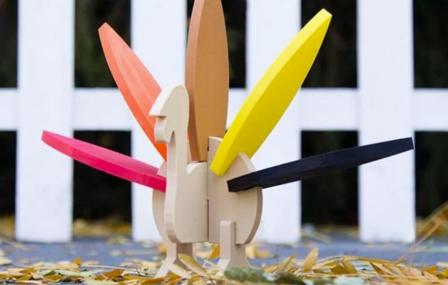 3D-gedrucktes Thanksgiving-Truthahn-Puzzle 3d printed thanksgiving turkey puzzle